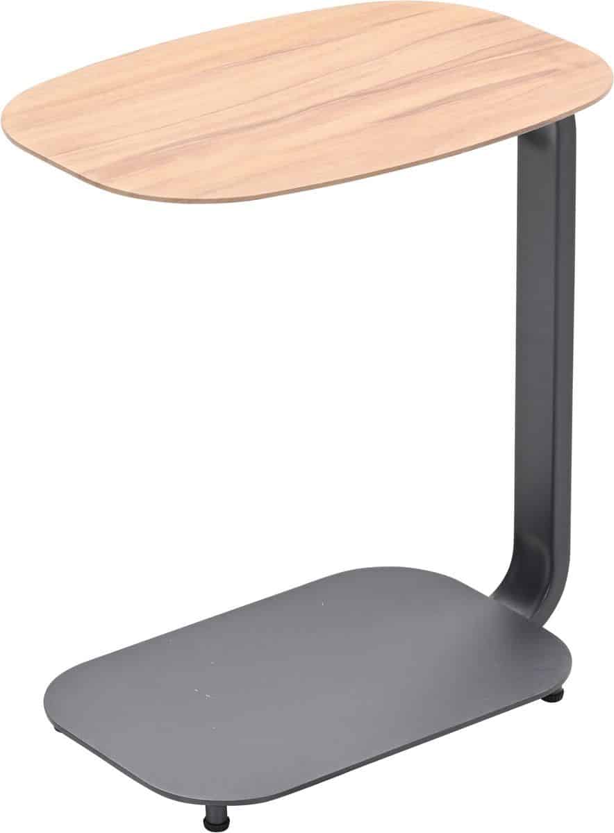 lucca laptop tafel 45x30xh51cm carbon black teaklook