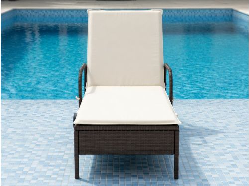 Luxe 2-Persoons Poly Rattan Ligbedden - Bruin - Rattan Ligbedden