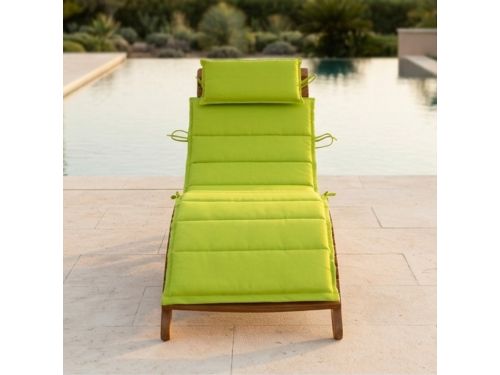 Luxe Acacia Houten Ligbedden Set met Tafel & Kussens