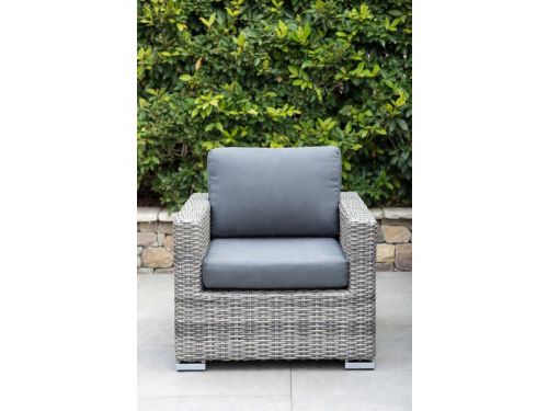 Luxe Polyrotan Lounge Tuinstoel - Weerbestendige Rotan Fauteuil met Dikke