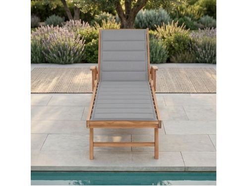 Luxe Teak Sun Lounger Set van 2 met Tafel en