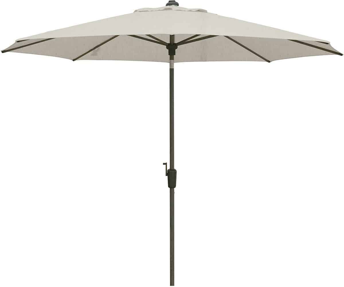 madison lisbon stokparasol Ø300 cm automatisch mellow champagne olefin