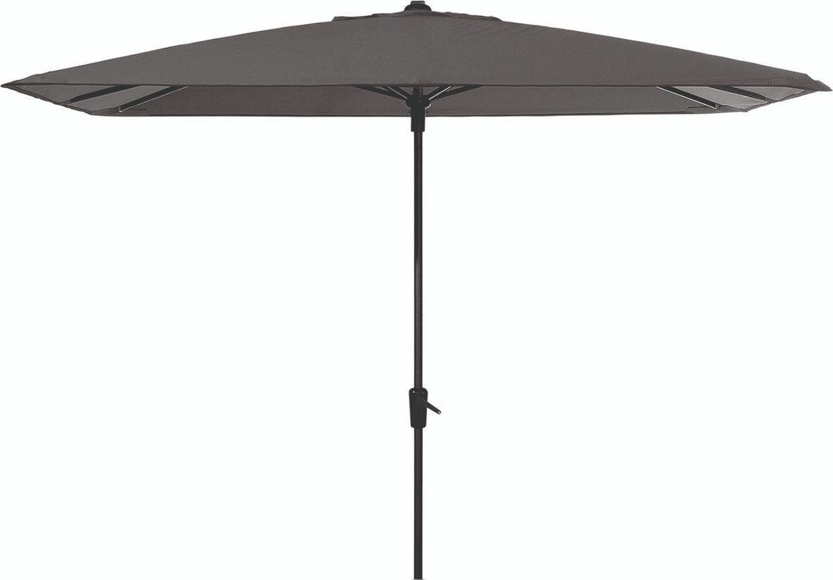 madison stokparasol round corner 280 x 280 cm. grey