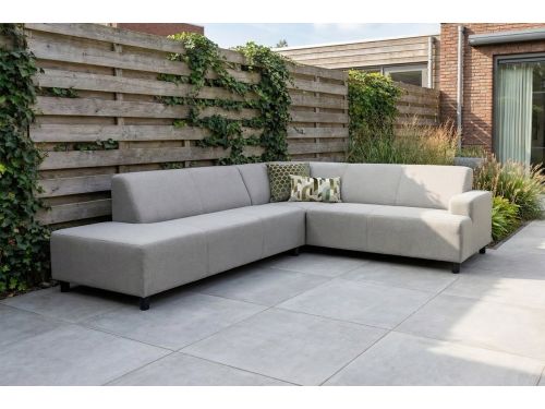 Malaga hoekbank loungeset chaise longue - Taupe
