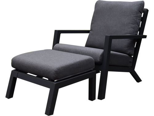 Malaga lounge balkonset 2 delig antraciet aluminium