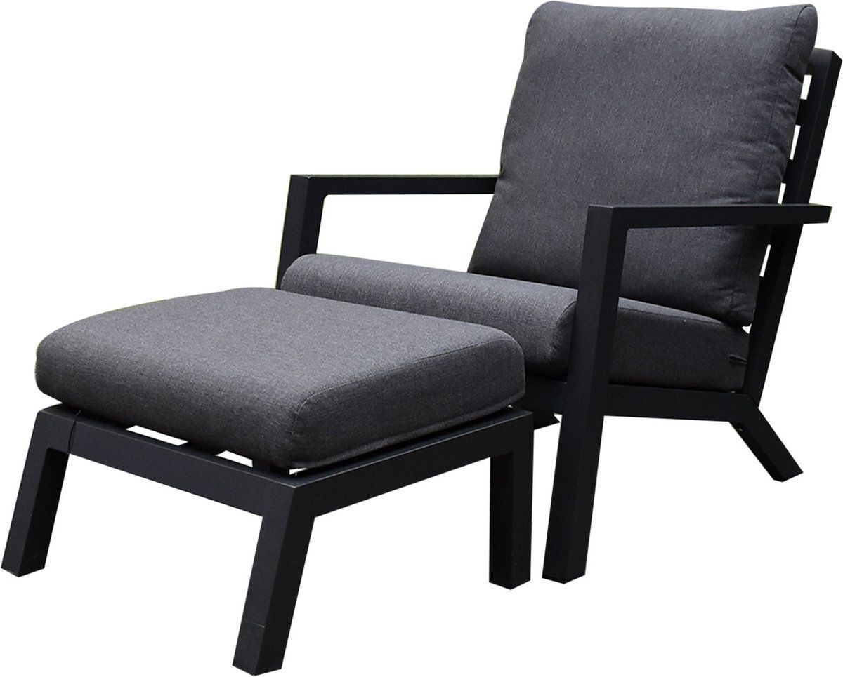 malaga lounge balkonset 2 delig antraciet aluminium