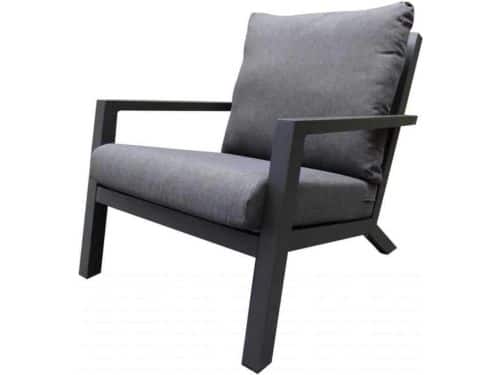 Malaga lounge tuinstoel aluminium antraciet