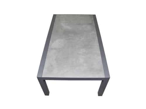 Malaga / Monaco lounge tuintafel 120x70xH43 cm aluminium antraciet