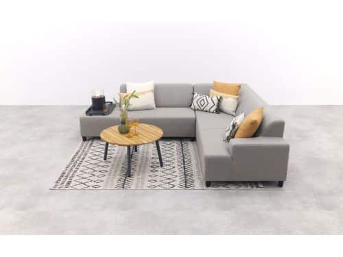 Malaga/Mindo - hoekbank loungeset chaise longue - taupe