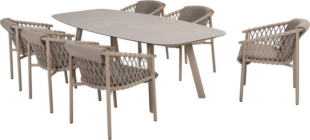manolo allora dining tuinset 240x103xh75 cm 7 delig printed ceramic
