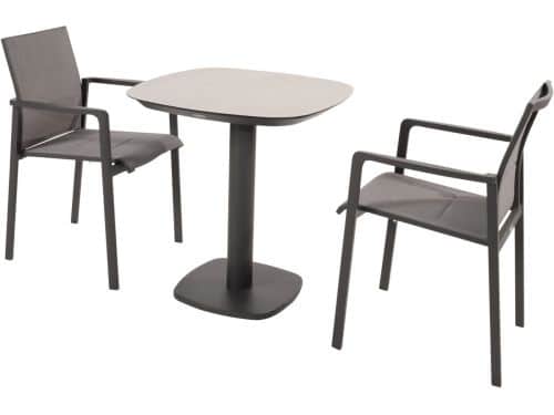 Manolo Cortina bistro dining tuinset 3 delig keramiek antraciet Taste