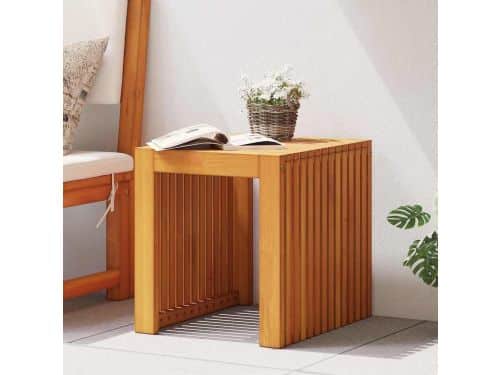 Massief teakhouten tafel - Tuin bijzettafel - Buiten genieten