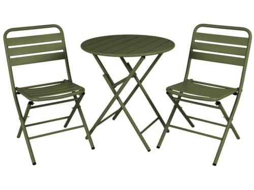 MaximaVida inklapbare ronde bistroset Max olijfgroen 70 cm