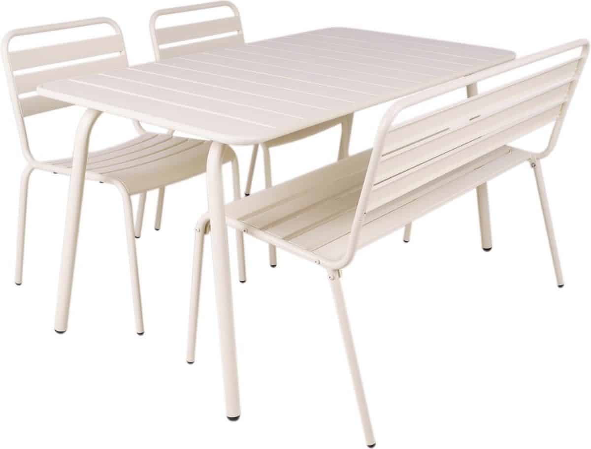 maximavida metalen tuinset max ivoor 150 cm 1 tafel met