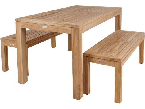 MaximaVida teak picknickset Java 150 cm - 3-delig