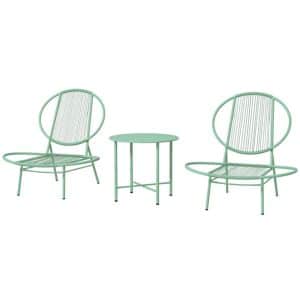 Merax Bistroset 3-Delig - 2 Tuinstoelen En Ronde Tuintafel
