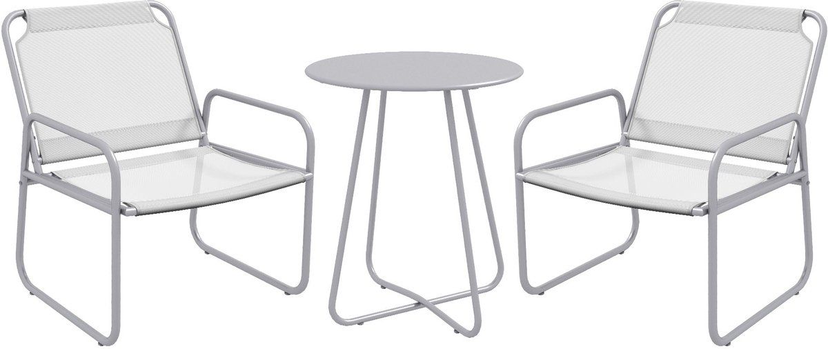 merax bistroset 3 delig balkonset met 1 ronde tafel