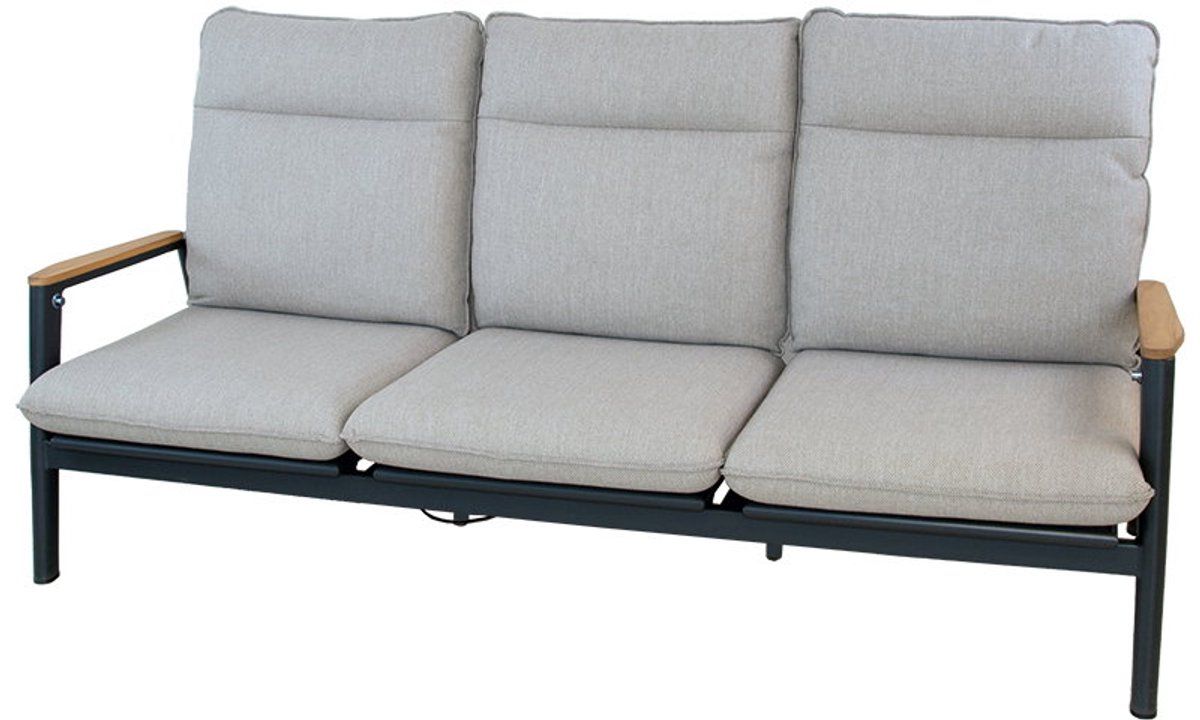 merino lounge 3 zitsbank midnight grey sunny creme oosterik home