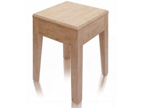 Merkloos Eiken Houten Barkruk - Barstoel 45cm Hoog