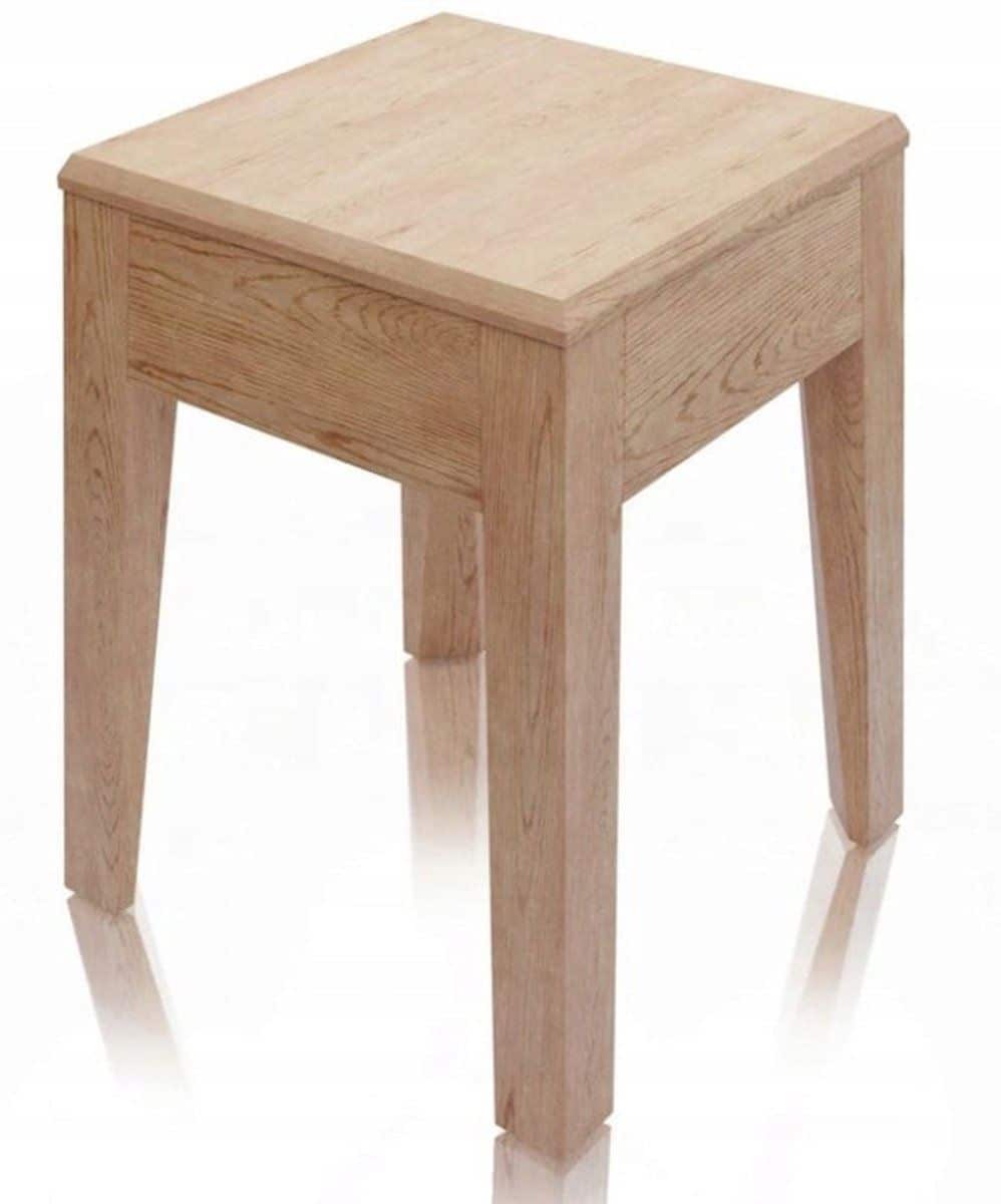 merkloos eiken houten barkruk barstoel 45cm hoog