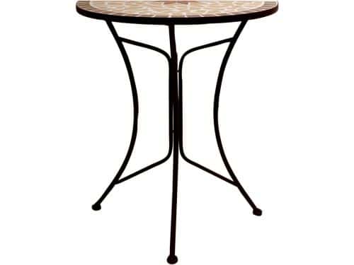 Metalen bijzettafel - Tuintafel balkontafel - Planten decoreren - Mozaïek