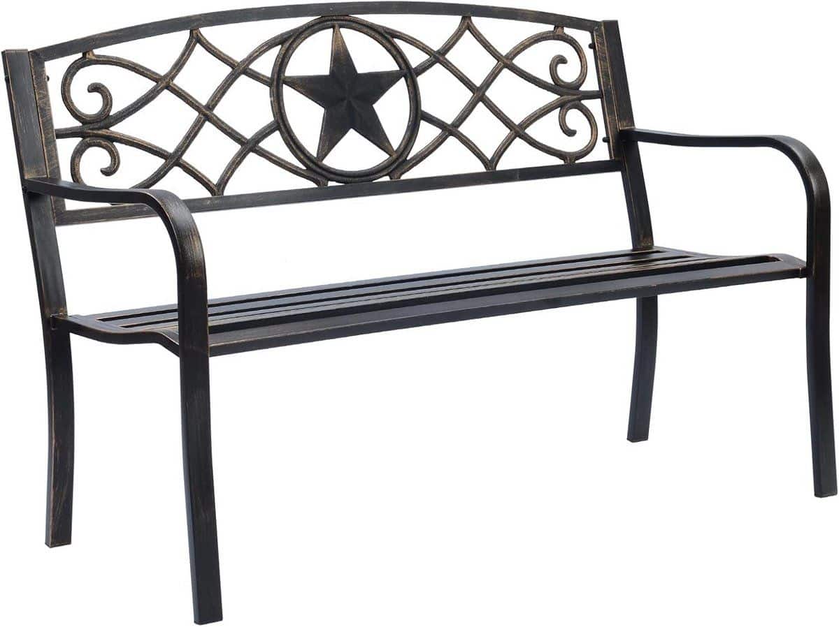 metalen parkbank voor tuin en terras solide constructie in