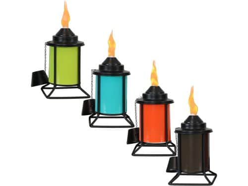 Metalen Tafelfakkels - Buitenverlichting Set - Terras Verlichten - Set