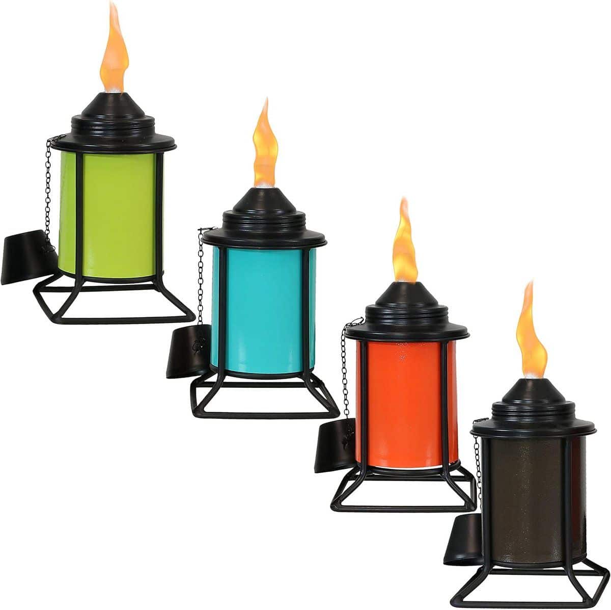 metalen tafelfakkels buitenverlichting set terras verlichten set