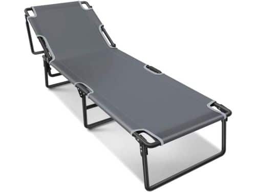 Metalen Zonnestoel - Opvouwbaar Ligbed - Buiten Ontspannen - 4