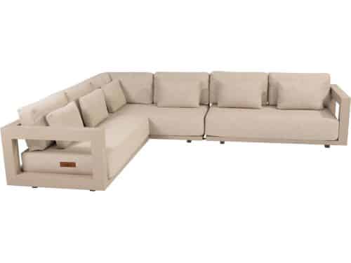 Metropolitan modulaire hoek loungeset links 3 delig latte 4 Seasons