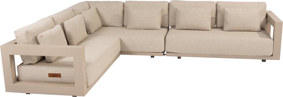 metropolitan modulaire hoek loungeset links 3 delig latte 4 seasons