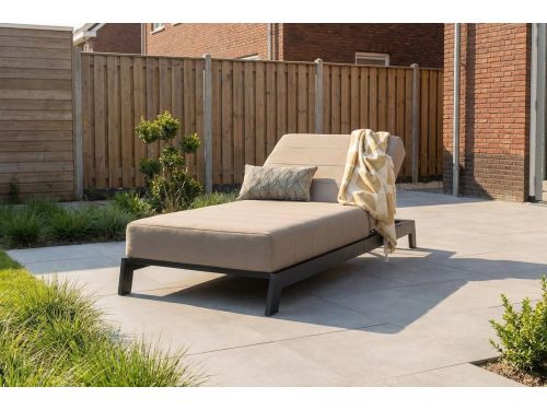 Mexico sunbrella ligbed 200x85 cm. - Taupe