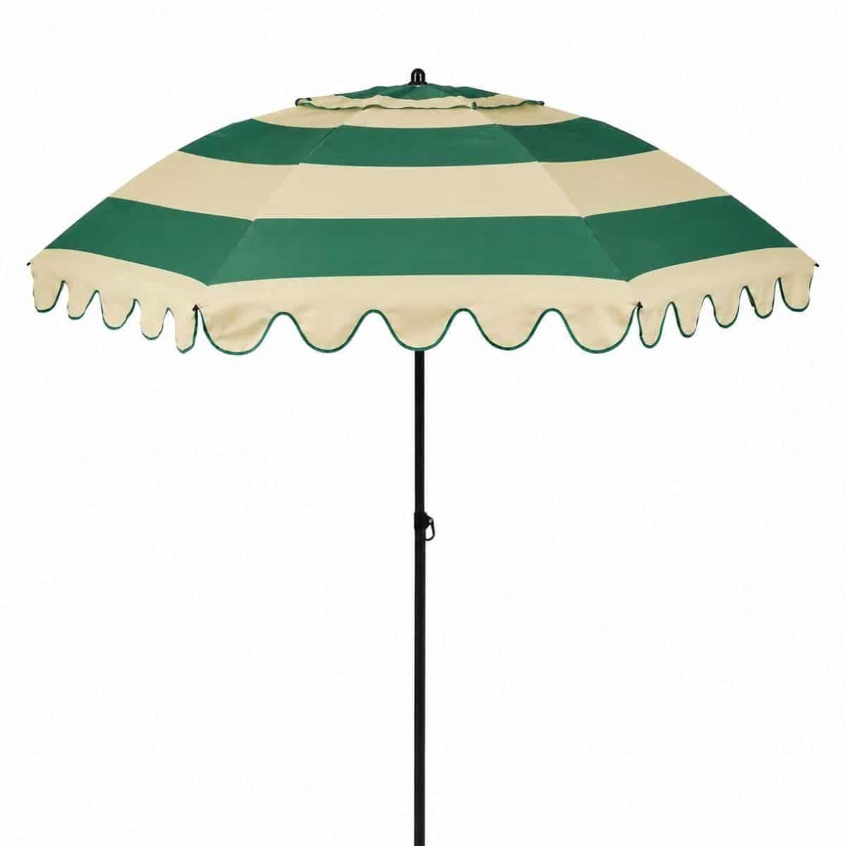 mica decorations kantelbare parasol met ruches stokparasol 238 x