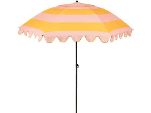 Mica Decorations Kantelbare Parasol met Streepprint - Stokparasol 238 x