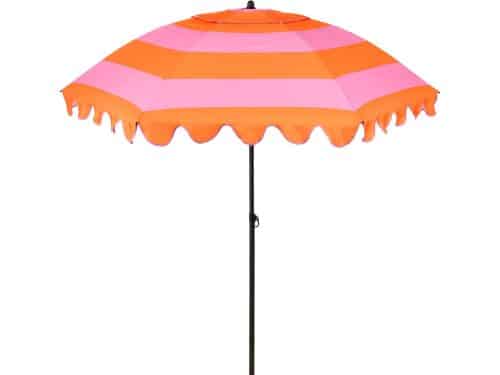Mica Decorations Kantelbare Parasol met Streepprint - Stokparasol 238 x
