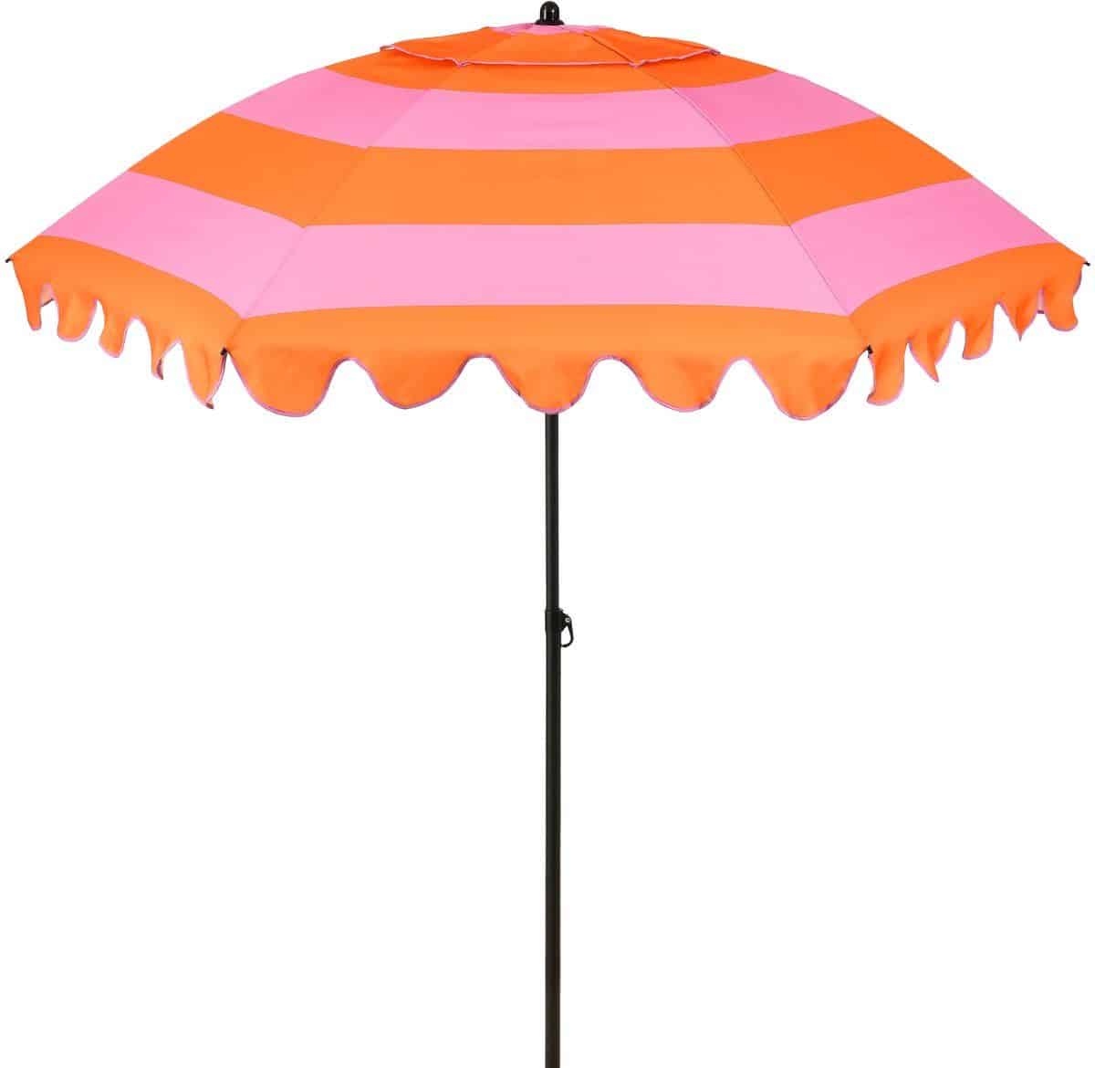 mica decorations kantelbare parasol met streepprint stokparasol 238 x
