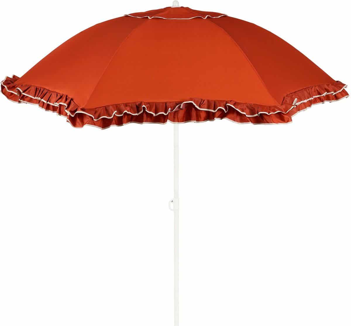 mica decorations kantelbare parasol met streepprint stokparasol 238 x