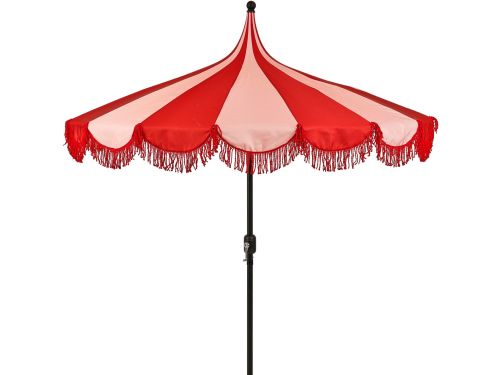 Mica Decorations Kim Gestreepte Parasol met Draagtas - Stokparasol 238