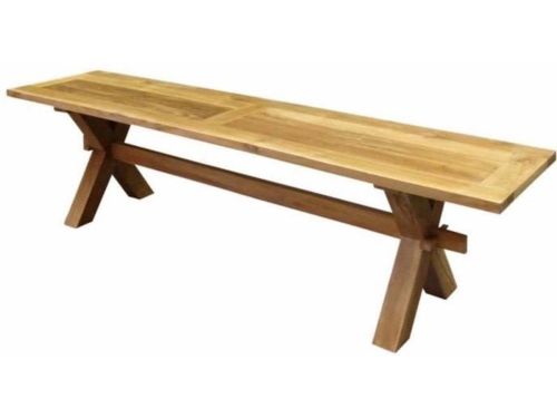 Minerva tuinbank 180 cm kruispoot teak
