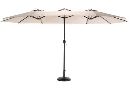 Miryx Stokparasol - Dubbele Parasol - Rechthoekige Tuinparasol - 453x267cm