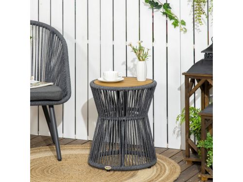 MIVRAY Bijzettafel - Ronde Bistrotafel Met Verstelbare Voeten Voor Balkon