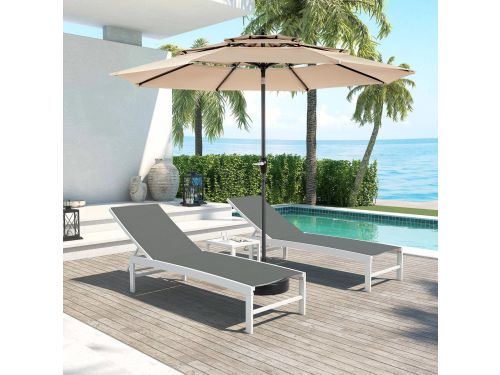 MIVRAY Parasol - 3-Laags Ventilerend En Kantelbaar - Ø294 x