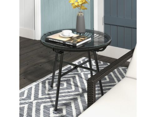 MIVRAY Tuintafel - Boho Bijzettafel Voor Tuin En Balkon Met