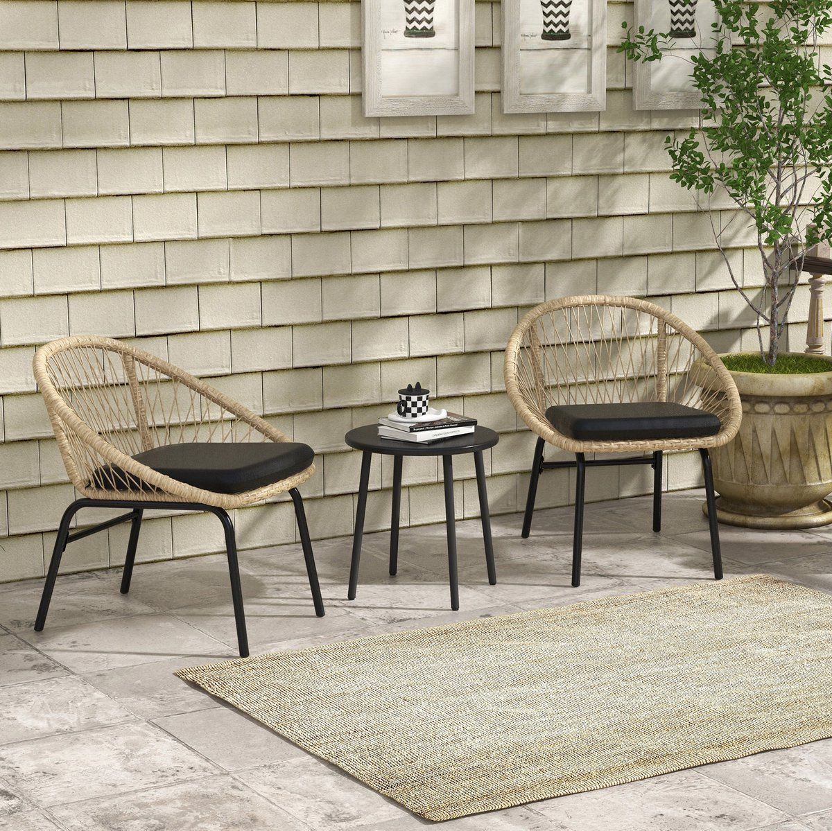 modenuit bistroset 3 delig 70 x 63 x 73 cm