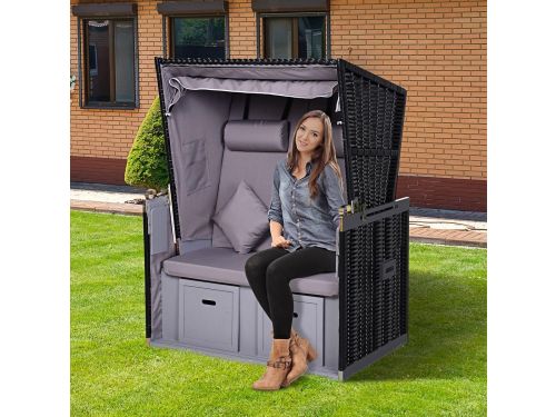 MODENUIT Ligbed 118 x 79 cm - 5-Standen Rugleuning met