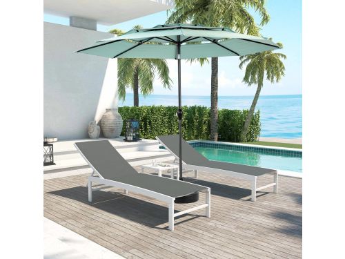 MODENUIT Parasol - 294,3 cm - Kantelbaar Met Zwengel