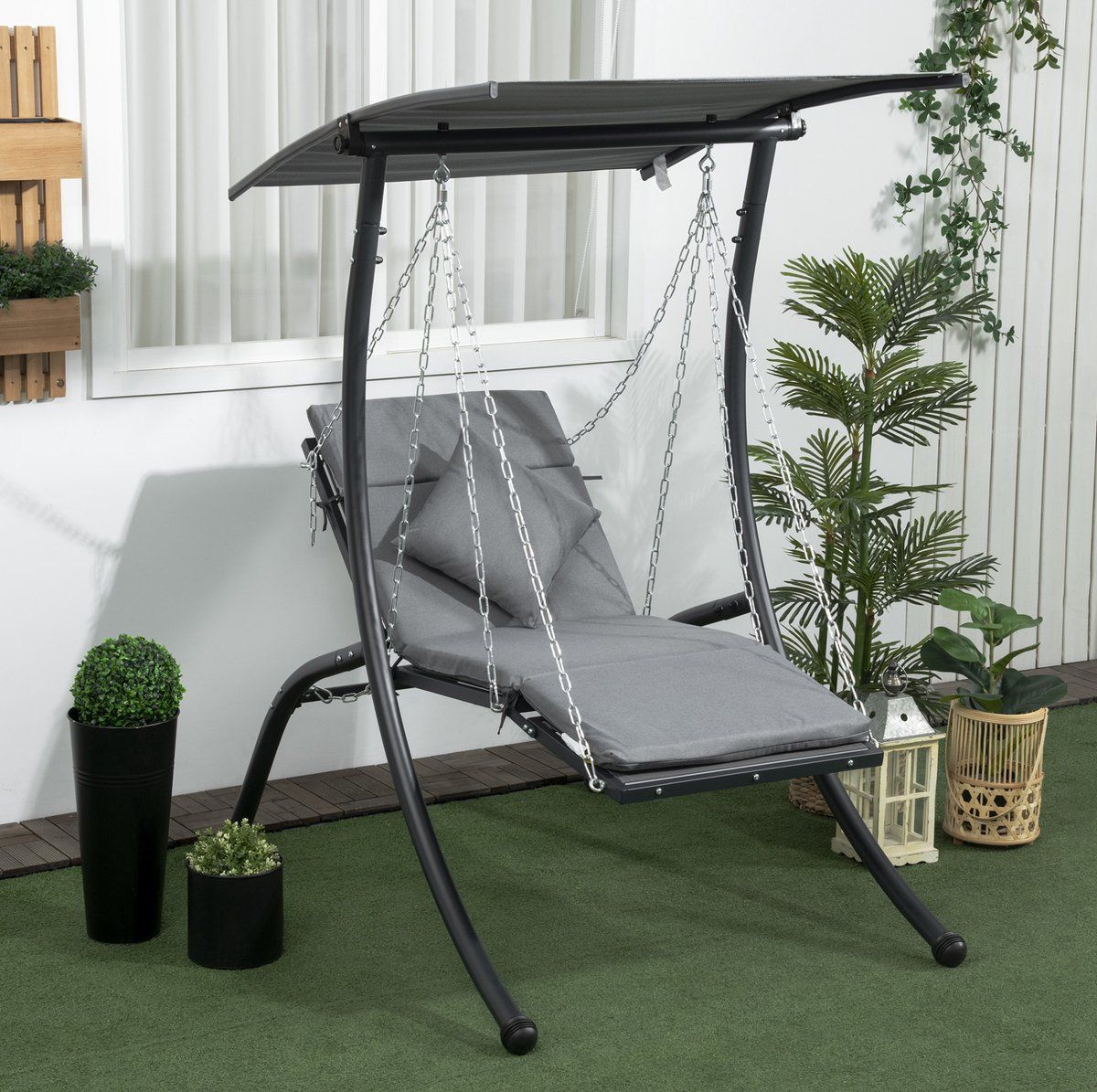 modenuit schommelbank verstelbaar dak 108 x 145 x