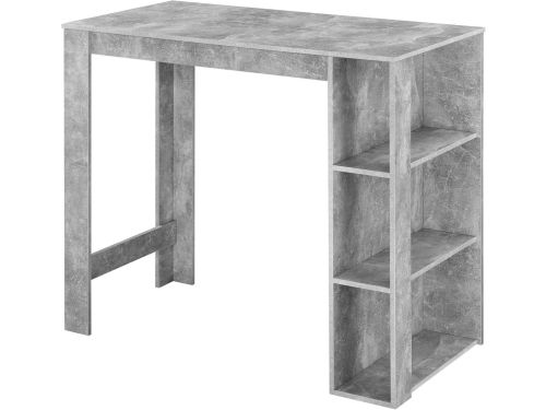 Moderne bartafel met opbergrek en ruime tafelplaat 120x60 cm