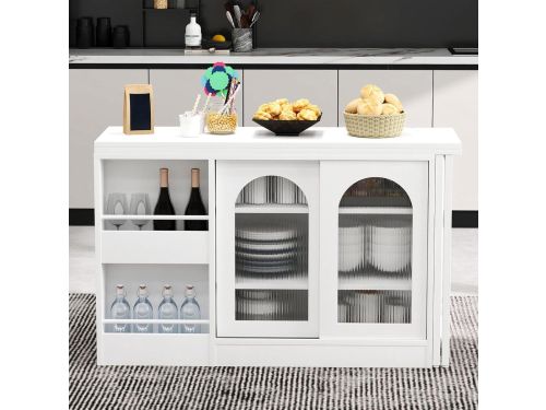 Moderne Bartafel - Uittrekbaar Keukeneiland - Multifunctioneel Gebruik - 360