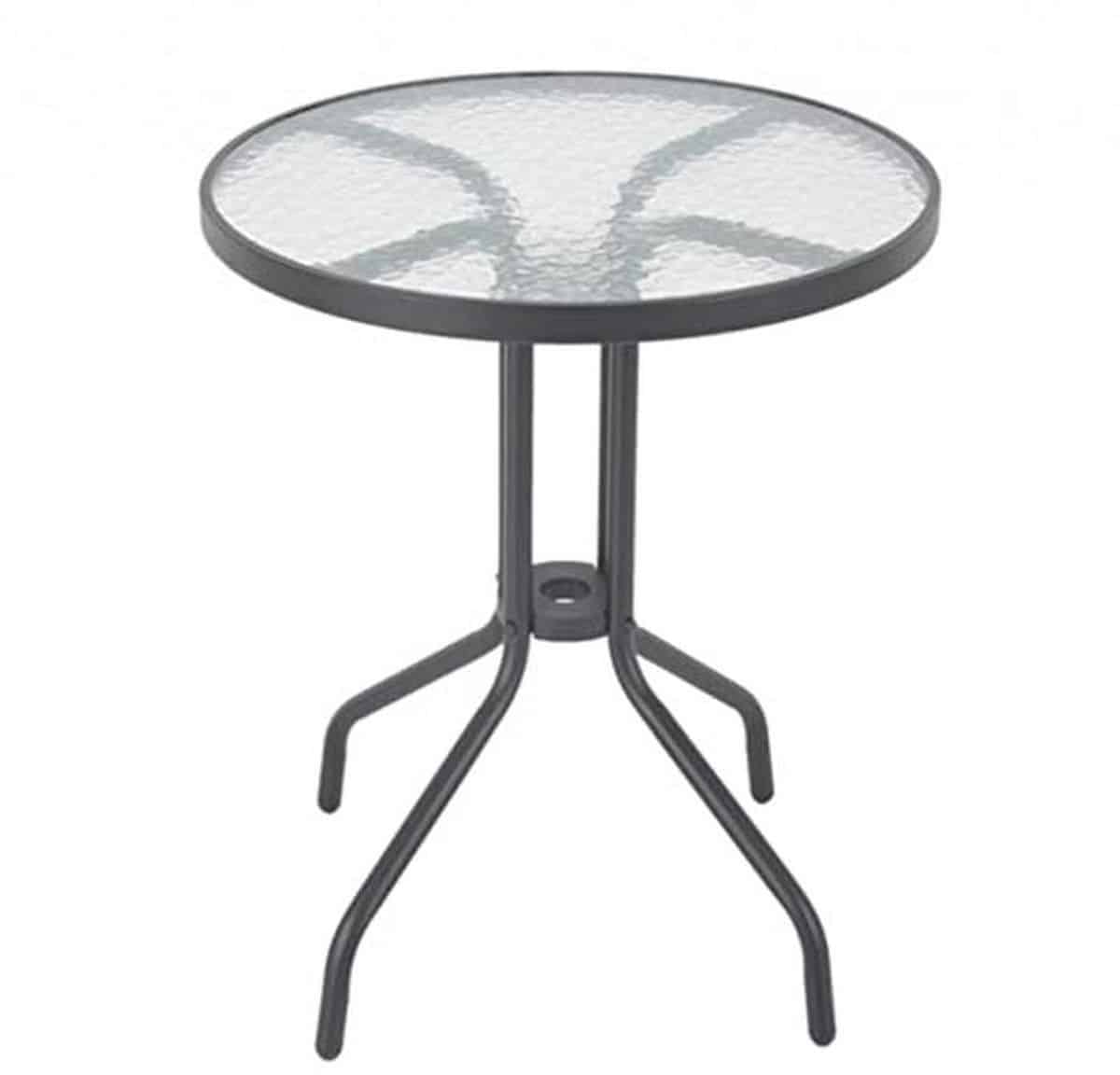 moderne bijzettafel voor buiten grijs, 60 cm